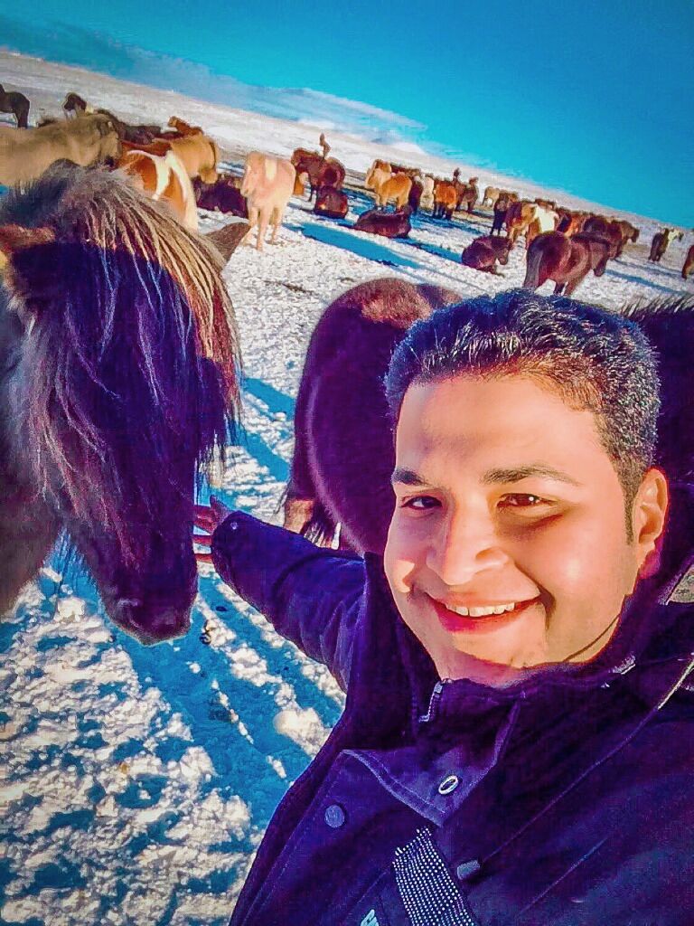 Dr. Mohamed Amin Hammad traveling in Iceland